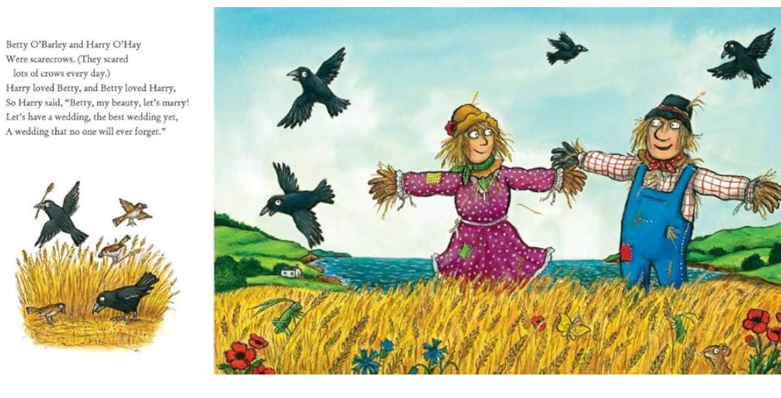The scarecrows’ wedding by Julia Donaldson (board book)