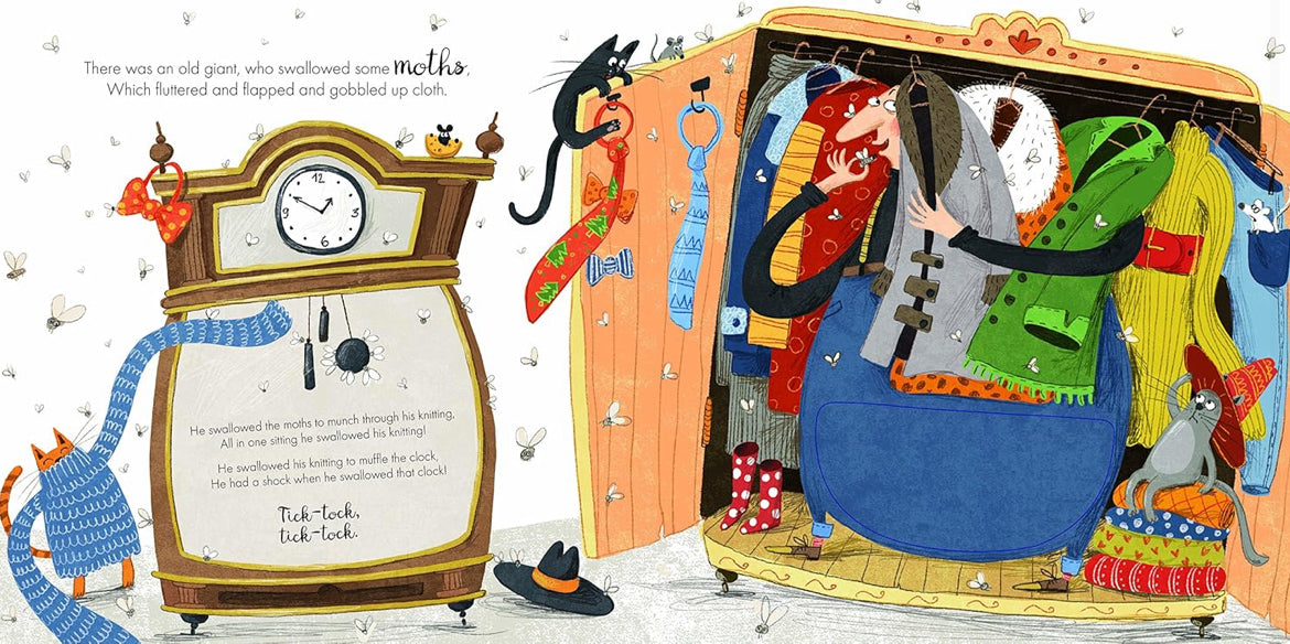 There was an old giant who swallowed a clock by Becky Davis & Elina Ellis