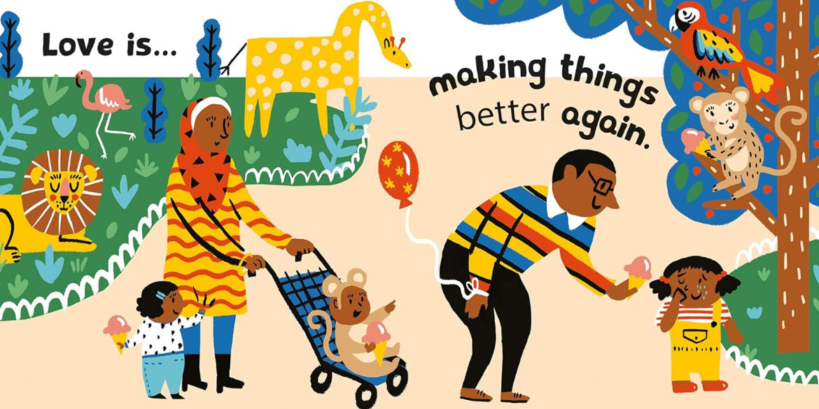 Love makes a family by Sophie Beer (board book)