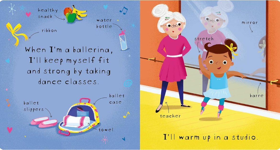 I want to be a ballerina (board book)