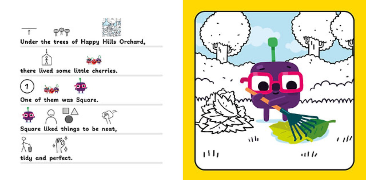 Square Makes a Mess (symbolised board book)