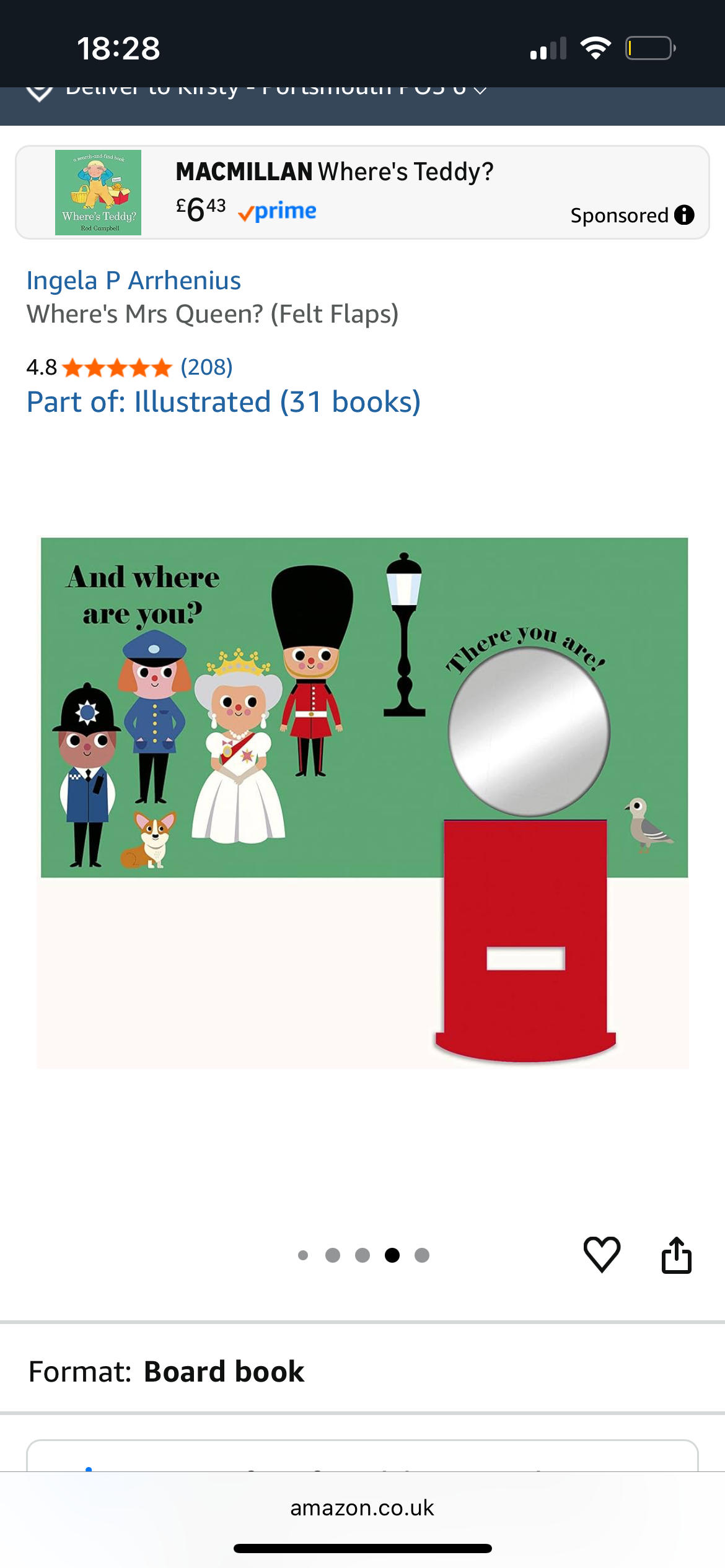 Where’s Mrs Queen (board book)