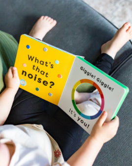 What’s that noise? Moo! (noisy board book)