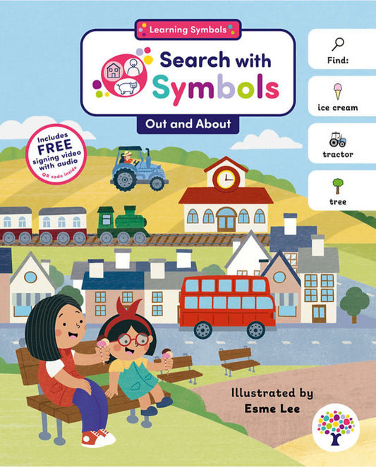 Search with symbols - Out and About (board book)