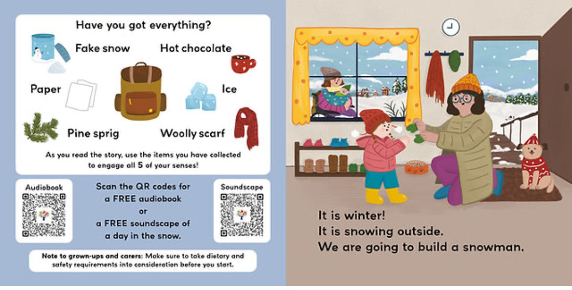 A day in the snow (sensory story/board book)