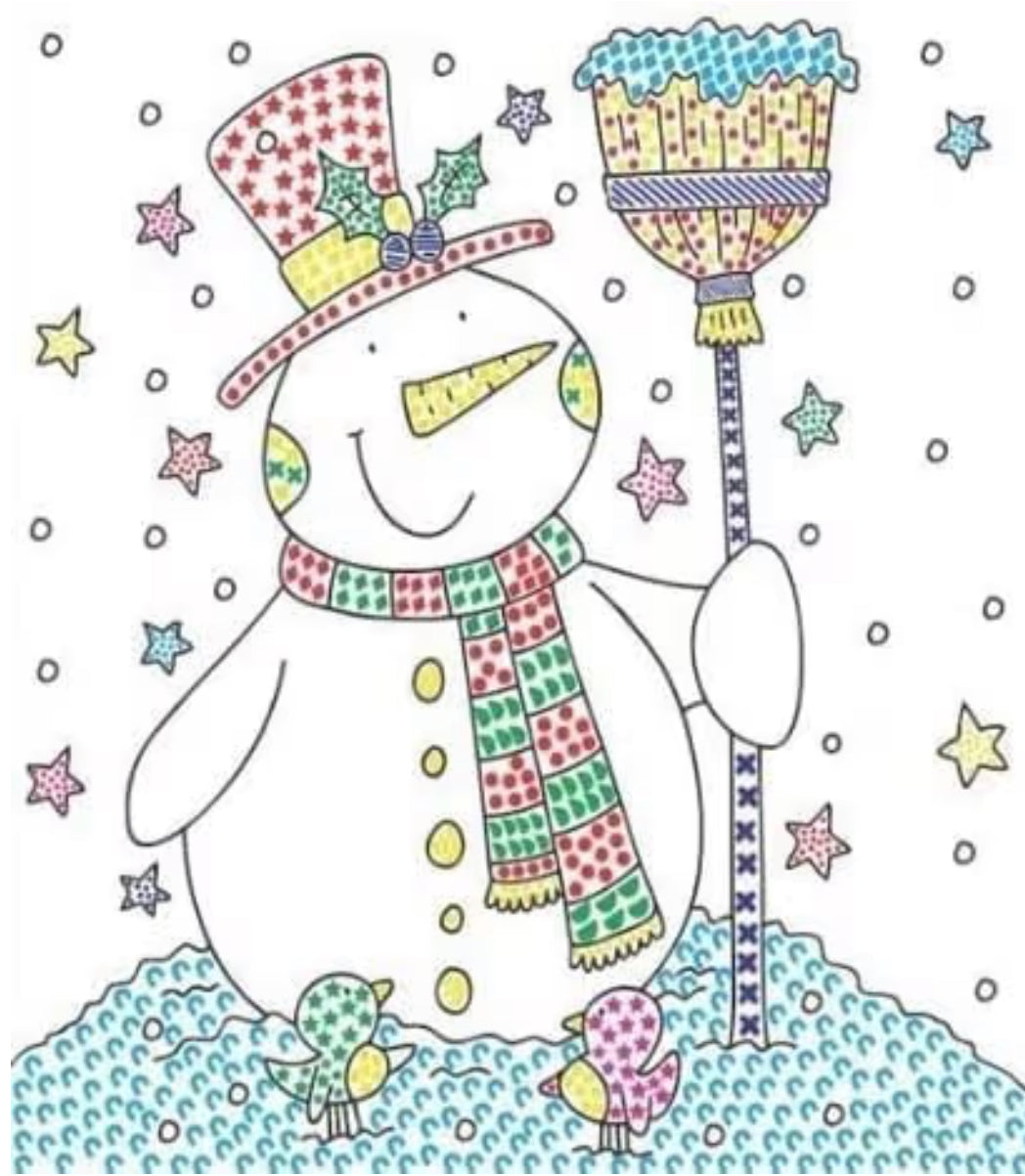 Christmas magic painting
