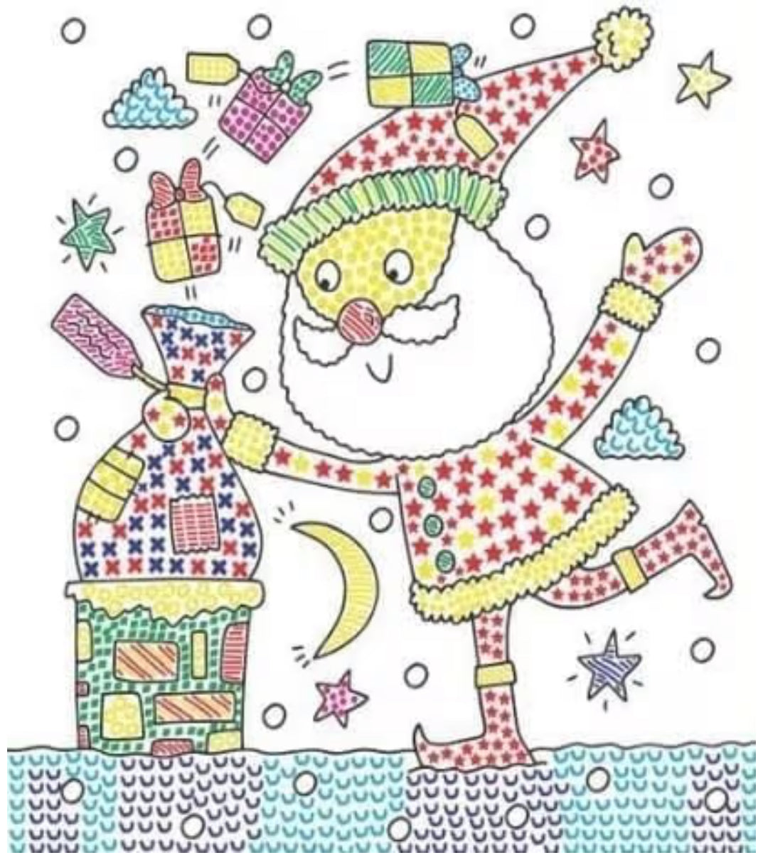 Christmas magic painting