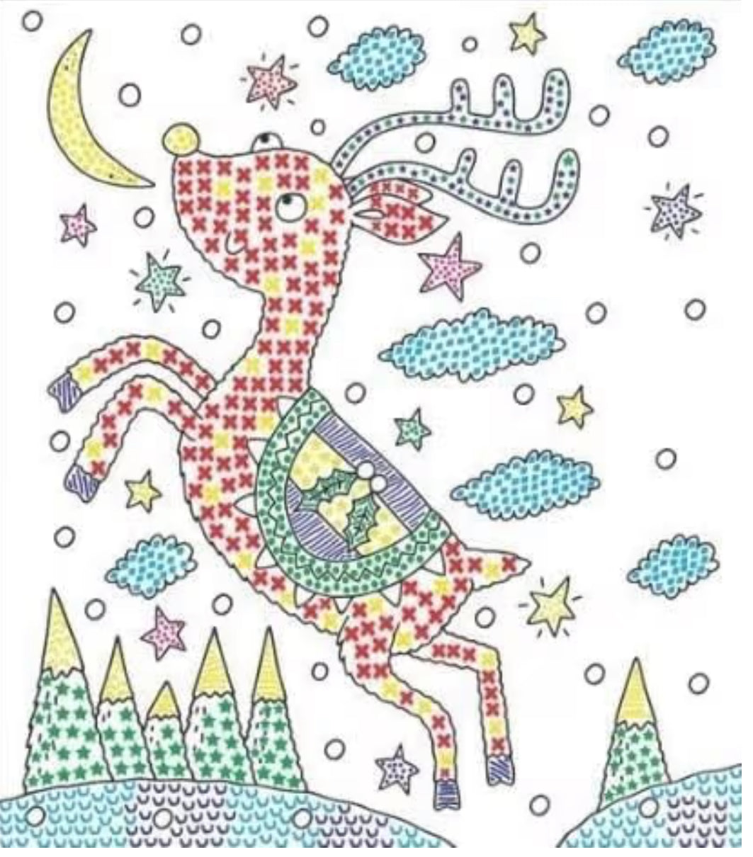 Christmas magic painting